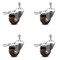 Service Caster 3 Inch High Temp Glass Filled Nylon 10mm Stem Caster Set with Total Lock Brake SCC-TSTTL20S314-GFNSHT-M1015-4 - alternate 1